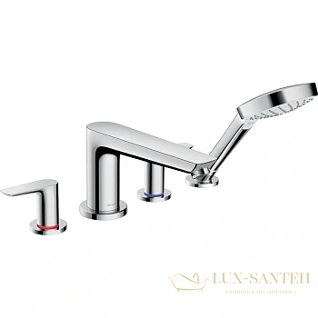 смеситель для ванны hansgrohe talis e 71748000 на 4 отверстия, хром