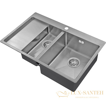 кухонная мойка zorg r r 5178-2-r, нержавеющая сталь