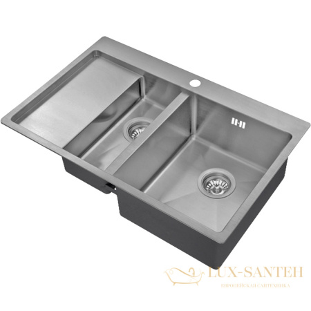 кухонная мойка zorg r r 5178-2-r, нержавеющая сталь