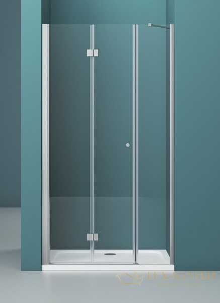 душевая дверь belbagno albano albano-bs-13-40+100-c-cr 140 см профиль хром, стекло прозрачное