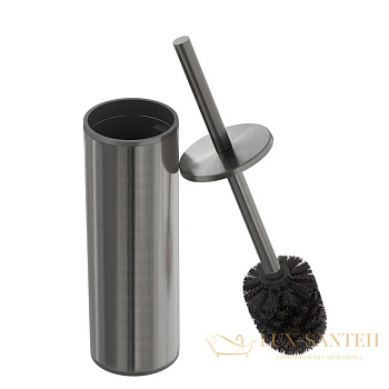 ершик для унитаза подвесной cezares relax-tbs-m-gm, оружейная сталь брашированная