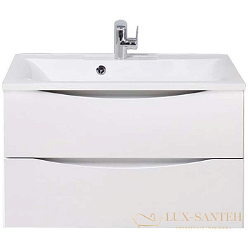 тумба под раковину belbagno marino marino-800-2c-so-bo-p 80 см подвесная, bianco opaco