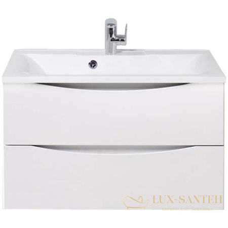 тумба под раковину belbagno marino marino-800-2c-so-bo-p 80 см подвесная, bianco opaco