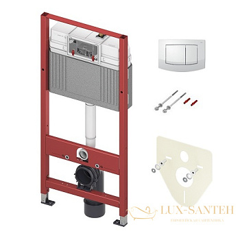 инсталляция для подвесного унитаза tece tecebase k440200 с панелью смыва teceambia (4 в 1), белый