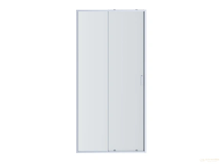 душевая дверь aquatek aq ari ra 10020bl двухэлементная, раздвижная 1000x2000 профиль черный, стекло прозрачное