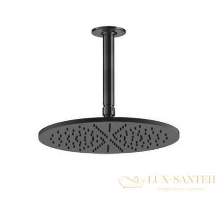 верхний душ gessi inciso 58250.299 300 мм, black xl