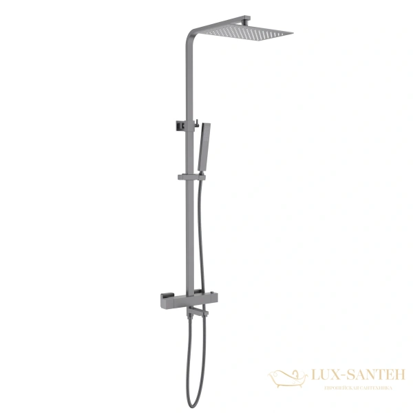 душевая система для ванны термостатическая timo tetra-thermo sx-0169/18, черное золото