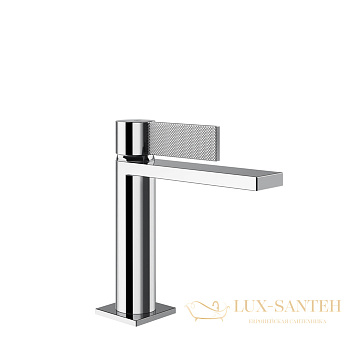 смеситель для раковины gessi inverso diamantato 73651.031, с донным клапаном, хром