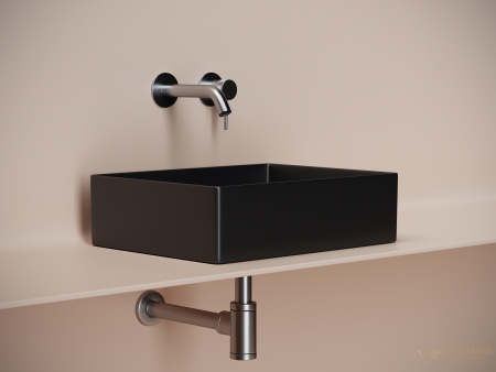 раковина накладная ceramica nova element cn6069mb, 471*361*130 мм, черный матовый