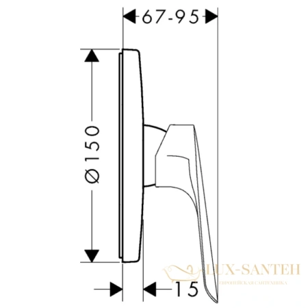 смеситель для душа hansgrohe logis e 71608000