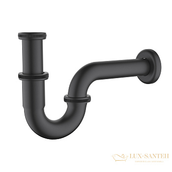 сифон timo 961/03l для раковины, черный матовый