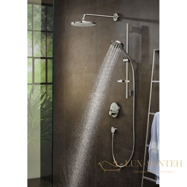 верхний душ hansgrohe raindance s 240 1jet p 27607000 с держателем, хром