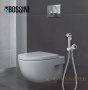 гигиенический набор bossini paloma flat mixer set e37015.070, никель сатинированный