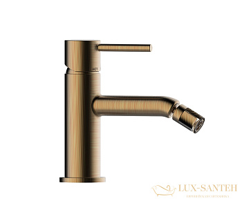 смеситель для биде bossini teo z00702.022, c донным клапаном, бронза