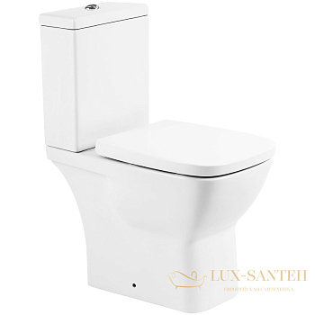 унитаз компакт belbagno lago bb128cp/bb128sc без бачка с сиденьем микролифт, белый