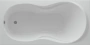 акриловая ванна aquatek мартиника 180x90 mar180-0000068 слив слева, с фронтальным экраном