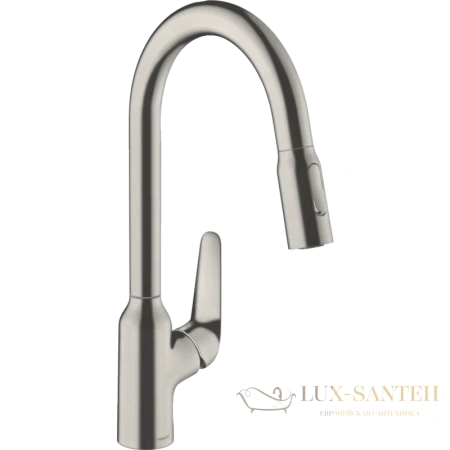 смеситель для кухни hansgrohe focus m42 71820800 сталь