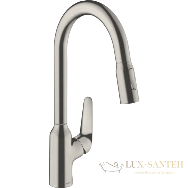 смеситель для кухни hansgrohe focus m42 71820800 сталь