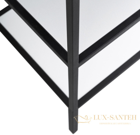 консоль под раковину cezares cadro cadro-80/46/73-2c-pia-met-st 80 см, черный матовый