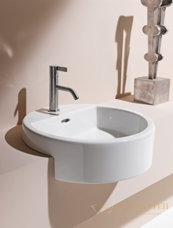 раковина laufen living 8.1343.1.000.109.1 полувстраиваемая 46 см, белый глянцевый