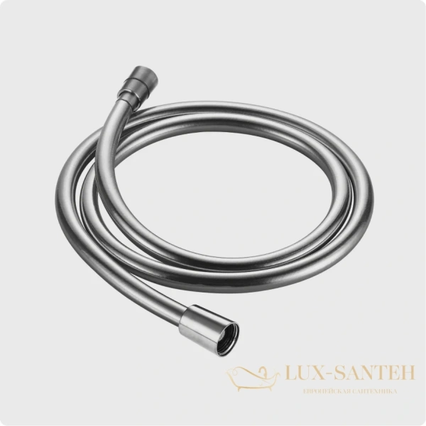 душевой шланг 1000 мм, aquame  aqm1501cr, с защитой от перекручивания, хром