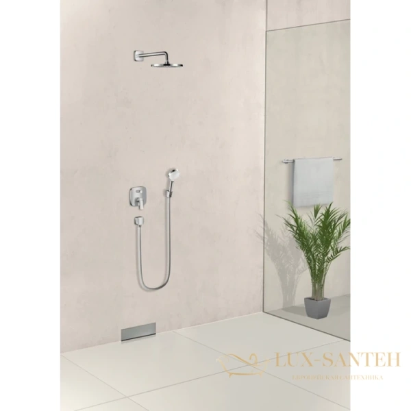 лейка для душа hansgrohe crometta 1jet 26331400 белый/хром