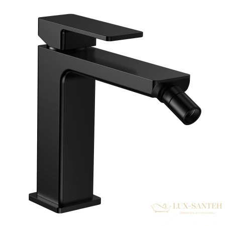 смеситель для биде aquame savona aqm6816mb, без донного клапана, черный матовый