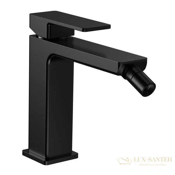 смеситель для биде aquame savona aqm6816mb, без донного клапана, черный матовый