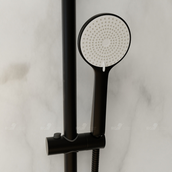 душевая система rgw shower panels 51140133-04 sp-33b, черный матовый