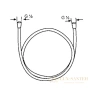 душевой шланг kludi logoflex 6105505-00 125 см, хром