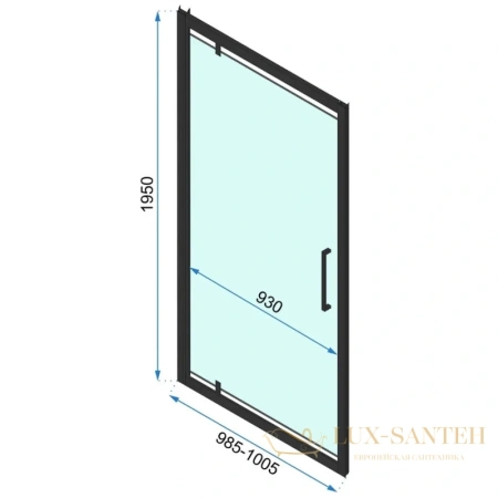 душевая дверь rea rapid swing rea-k6410 100 см 