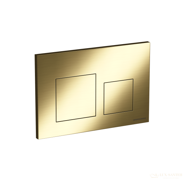 панель смыва ceramica nova balance square cn12-002bg для инсталляции, золото брашированное