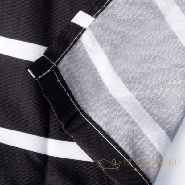 штора wasserkraft donau sc-24101 для ванной комнаты, белый, черный