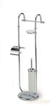 стойка stil haus giunone g688(16): мыльница + полотенцедержатель + бумагодержатель + ерш, золото