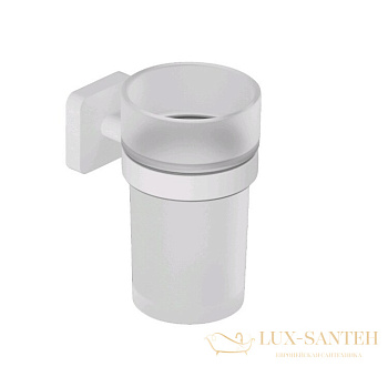 стакан для зубных щеток подвесной kludi vela s, 2597553, белый матовый