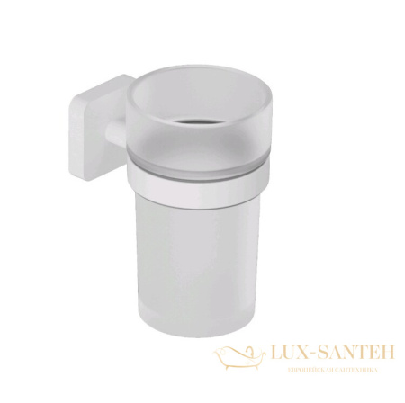 стакан для зубных щеток подвесной kludi vela s, 2597553, белый матовый