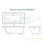 ванна чугунная delice grace 170х70 с отверстиями под ручки dlr230643r, белый глянцевый
