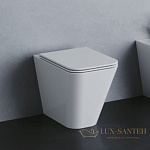 Унитаз напольный AZZURRA Build, BUVCTTE00000BI, 55х36х42 см ,слив универсальный,с крепежами, цвет белый