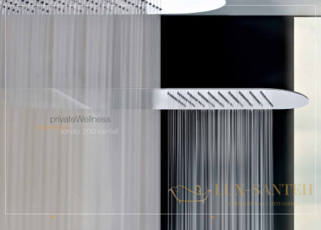 верхний душ gessi tremillimetri tondo 33051.238, mirror steel