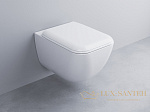 Унитаз подвесной безободковый, Cielo, Shui Comfort, SHCOVSK, 360*550*290h мм, с комплектом креплений, белый глянцевый