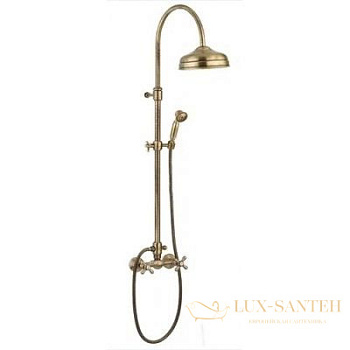 душевая колонна emmevi 1200281co, хром-золото