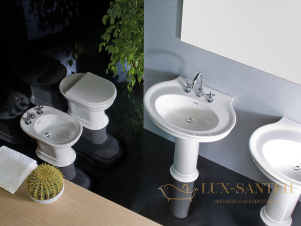 унитаз приставной выпуск в пол hatria dolcevita yxxn01, белый глянцевый