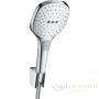 душевой набор hansgrohe raindance select e 120 3jet 26720400 с держателем и шлангом 160 см, белый/хром