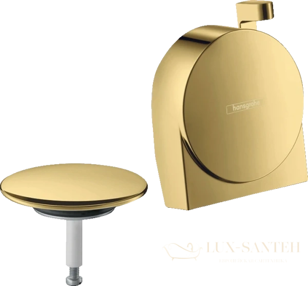 излив на ванну hansgrohe exafill s с набором для слива и перелива (внешняя часть) полир,золото (58117990)