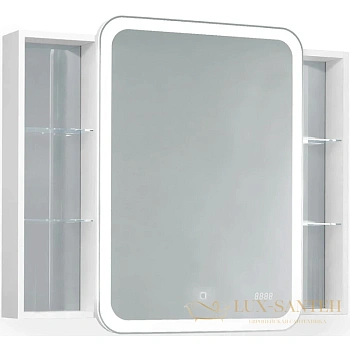 зеркальный шкаф jorno bosko bos.03.100/w 100х80 см, белый