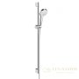 душевой набор hansgrohe croma select s vario 26572400 со штангой 90 см, белый/хром