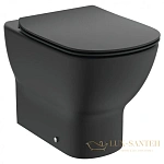 Приставной унитаз Ideal Standard Tesi T0077V3, черный матовый