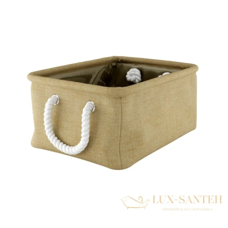 корзина для белья wasserkraft aisch wb-550-s 8,5 л, светло-коричневый