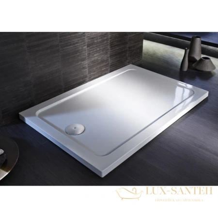 душевой поддон jacob delafon flight e62484-00 из литого мрамора 100х70 см, белый