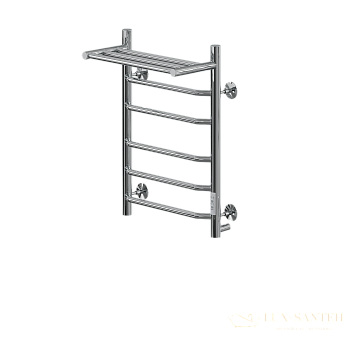 полотенцесушитель электрический кабельный ника way-3 60/40 с полкой u, хром